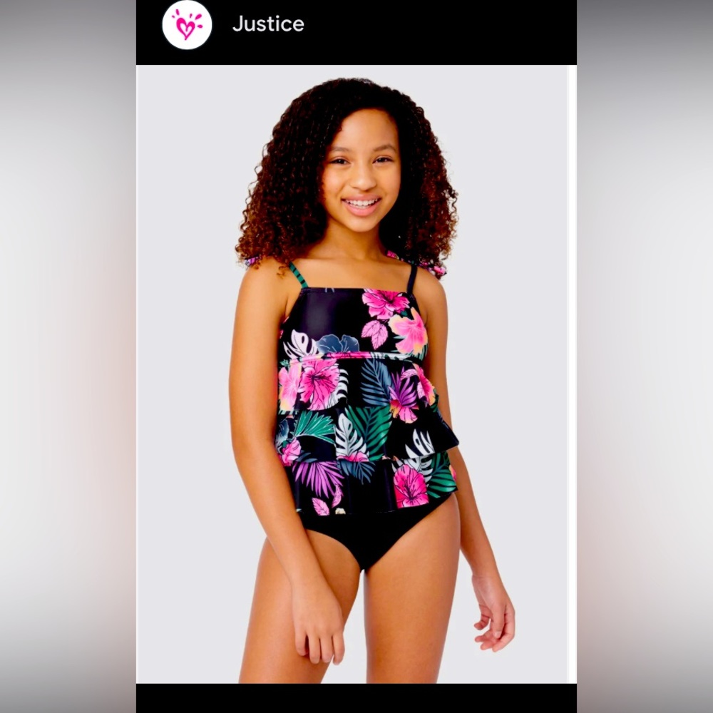 Girls tankini swimsuit by Justice